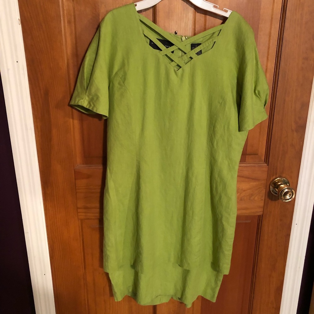 August Silk 100% Linen Women’s Size 8 Dress